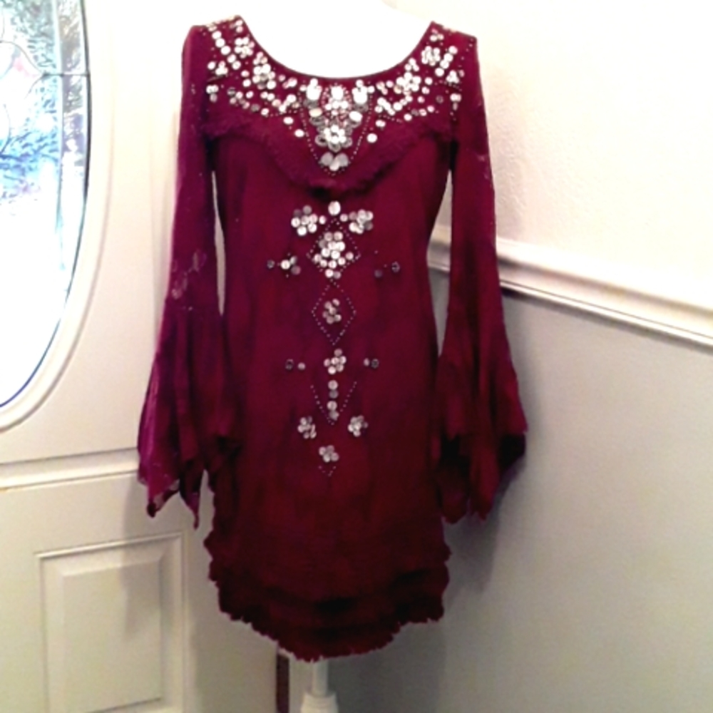 Free People Bell Sleeve Dress